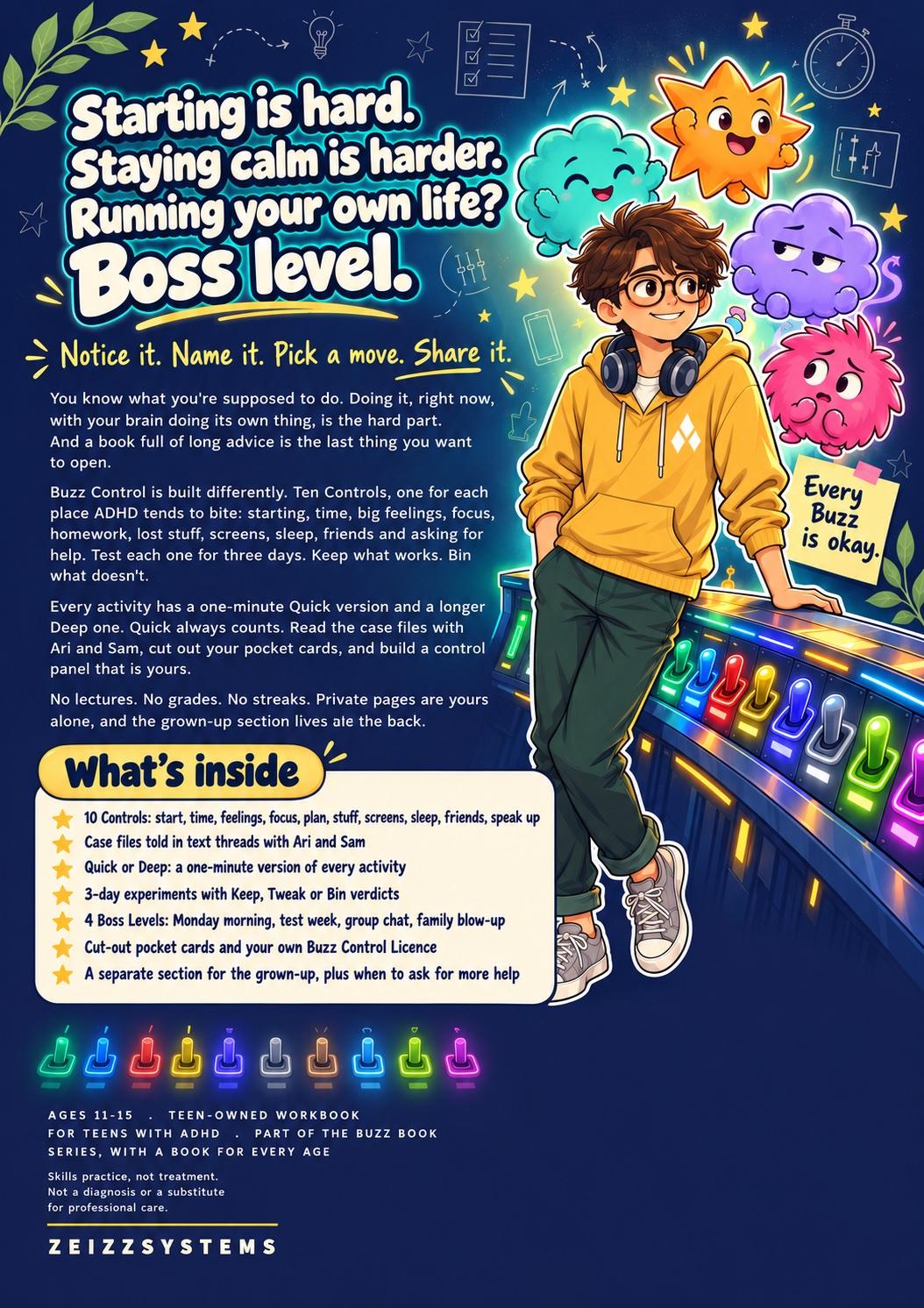 Back cover of The Buzz Book: Buzz Control