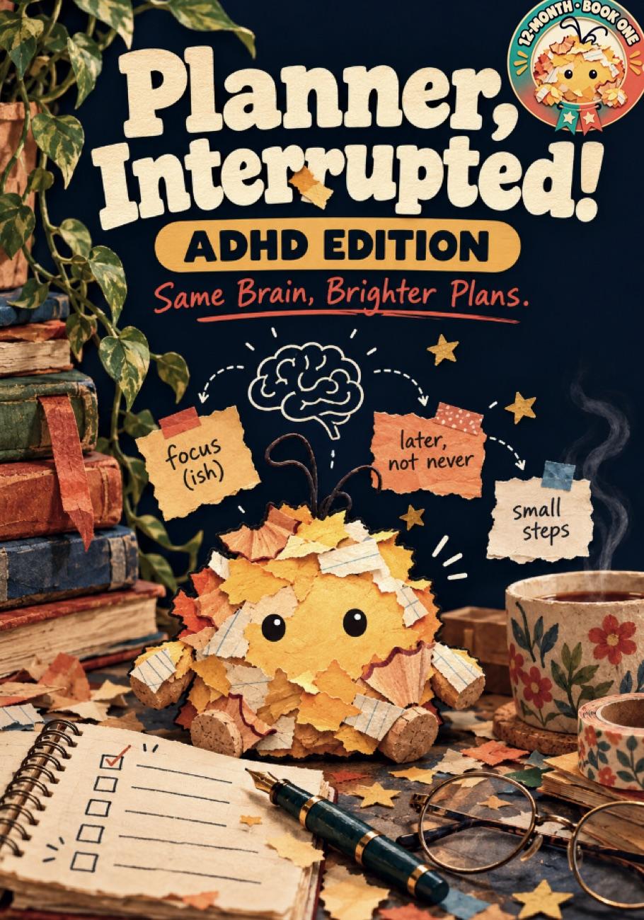 Planner, Interrupted! — ADHD Edition · 12-Month, Book One