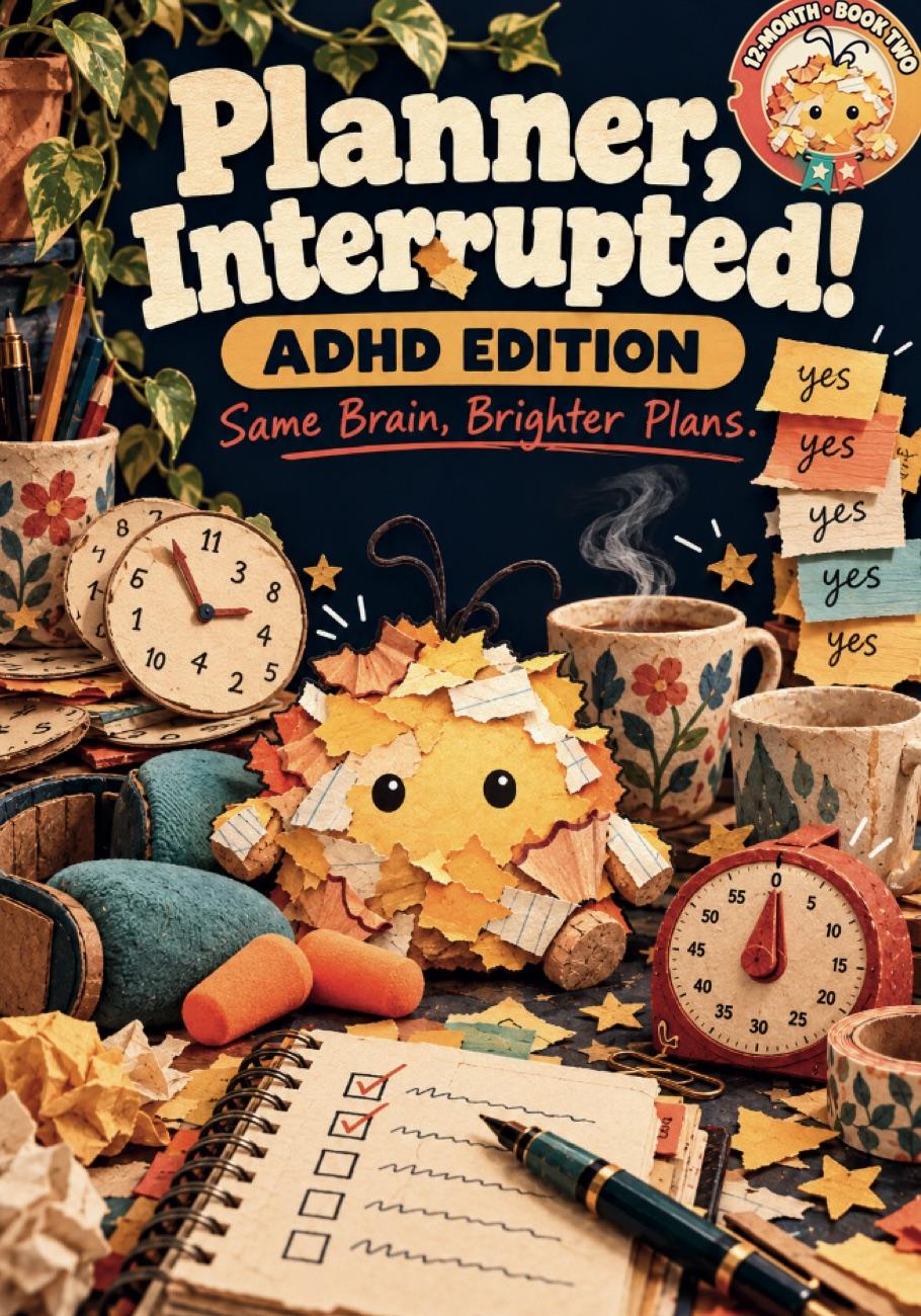 Planner, Interrupted! — ADHD Edition · 12-Month, Book Two