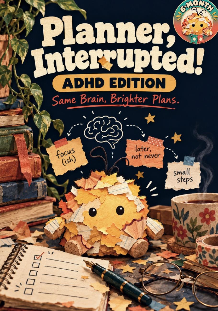 Planner, Interrupted! — ADHD Edition · 6-Month